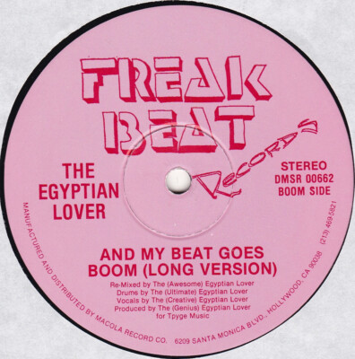 12'' MX EGYPTIAN LOVER ''COMPUTER LOVE'' 1985 ELECTRO FUNK BREAKDANCE ULTRA RARE