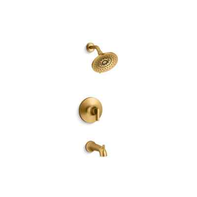 #ad #ad KOHLER Setra Tub and Shower Faucet Vibrant Brushed Moderne Brass Valve Included $151.89