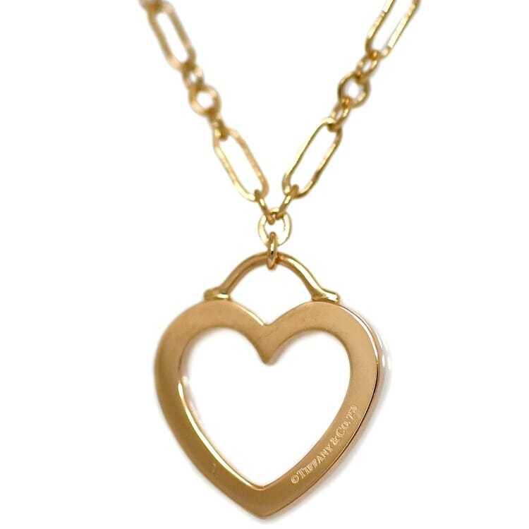 Tiffany Sentimental Heart Necklace Pink Gold f-19999 New Finished 