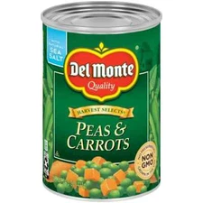 Del Monte Peas & Carrots With Natural Sea Salt | 14.5oz | (6 cans)