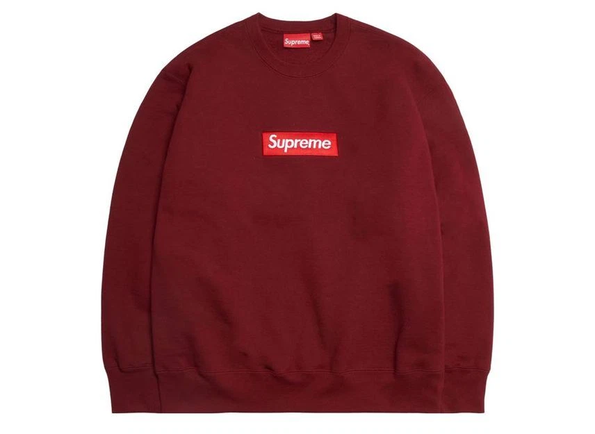 Logo Supreme Box col rond cardinal (22FW)