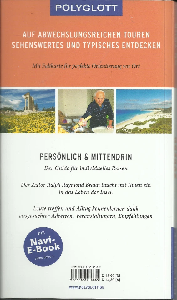Reiseführer Zypern Nikosia 20 Touren +Faltkarte wie neu 2019/20 Polyglott - Bild 2 von 2