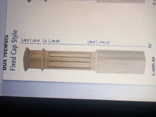 Coffman cherry raised panel box newels C 4095 RP