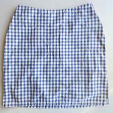 Vintage Tommy Hilfiger Blue and White checkered skirt, Size 4