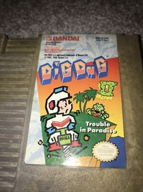 Dig Dug II 2 (Nintendo Entertainment System, NES, 1989) Authentic Working Game