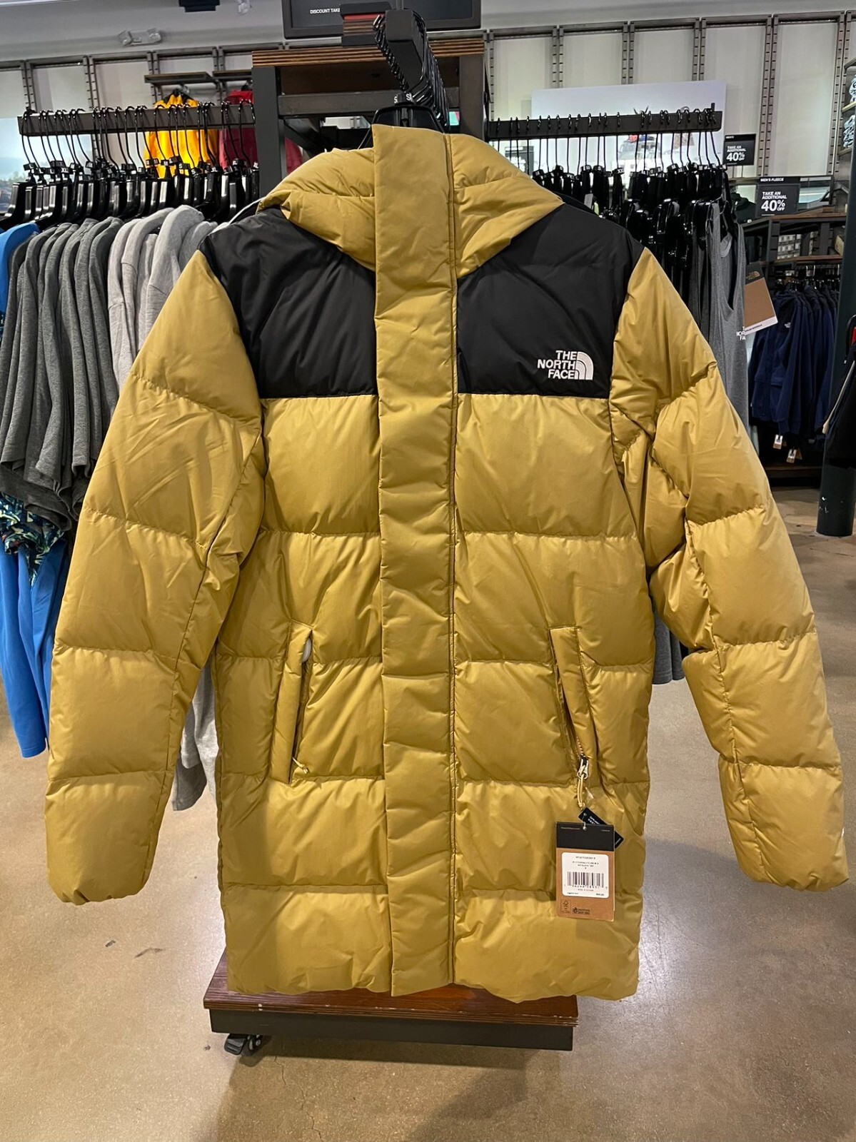NWT The North Face Hydrenalite down mid length puffer jacket in tan $300 |  eBay