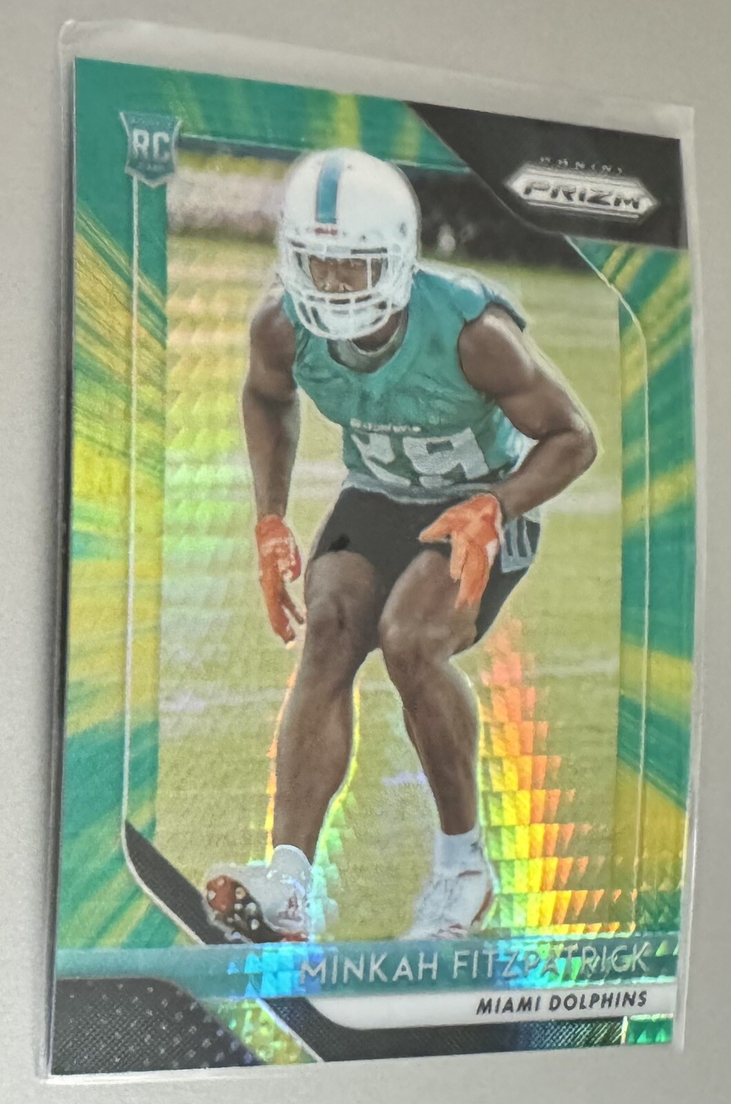 2018 Panini Prizm Rookie Minkah Fitzpatrick Hyper Prizm. Miami Dolphins /275
