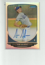 2013 BOWMAN CHROME PROSPECT AUTOGRAPHS REFRACTORS #SS SAM SELMAN 343/500