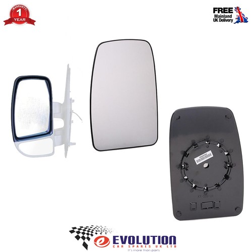Upper LH Wing Mirror Glass Non Heated Fits Master II Movano 01 to 10
