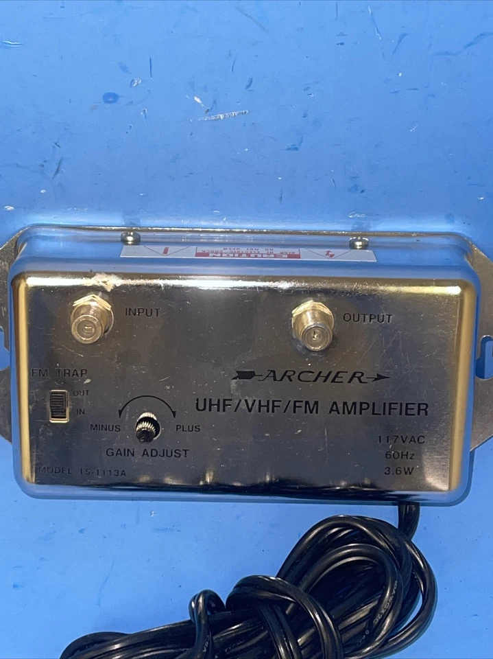 VINTAGE ARCHER UHF/VHF/ FM AMPLIFIER 15-113A - Image 2 of 3