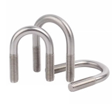 304 Stainless Steel U Bolts Round Bend M6 M8 Metric U-Bolt Screw U Clamp