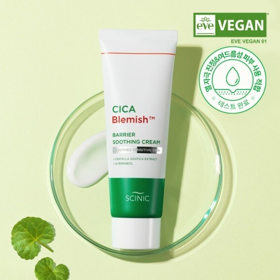 SCINIC Cica Blemish Barrier Soothing Cream 80ml Vegan Moisturizing