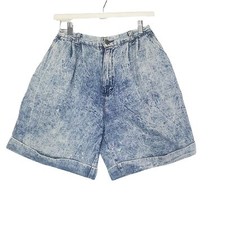 THE BEVERLY HILLS VNTG Women Shorts 24 Denim Acid Wash High Rise 100 Cotton USA