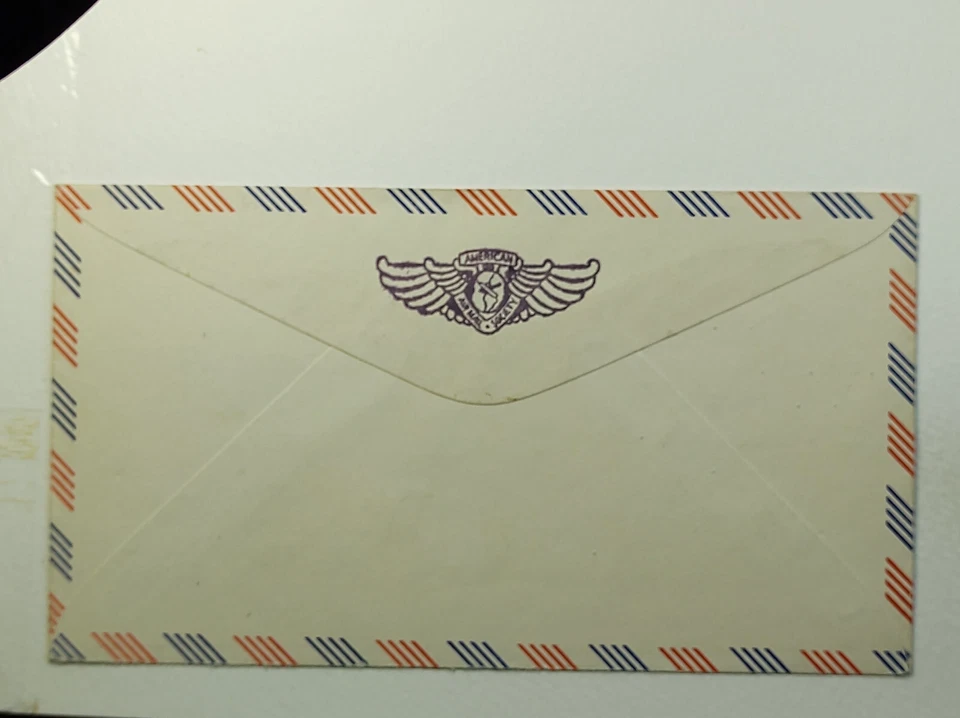 1962 First Flight AUA Austrian Airlines New York to Vienna Austria Airmail Cover - Image 2 of 2