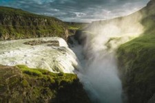 Wandbild: Gullfoss-Wasserfall in Island (158054023)