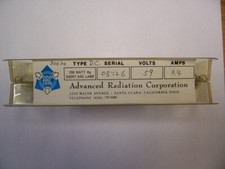 Advanced Radiation Corp. 200W Hg Short Arc Lamp Type DC