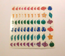 Mrs. Grossman's Lot of 10 Strips Shiny Ornaments Reflections 2013 Stickers