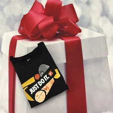 Nike Sportswear Men's T-Shirt Rhythm Just Do It Black  Size XL