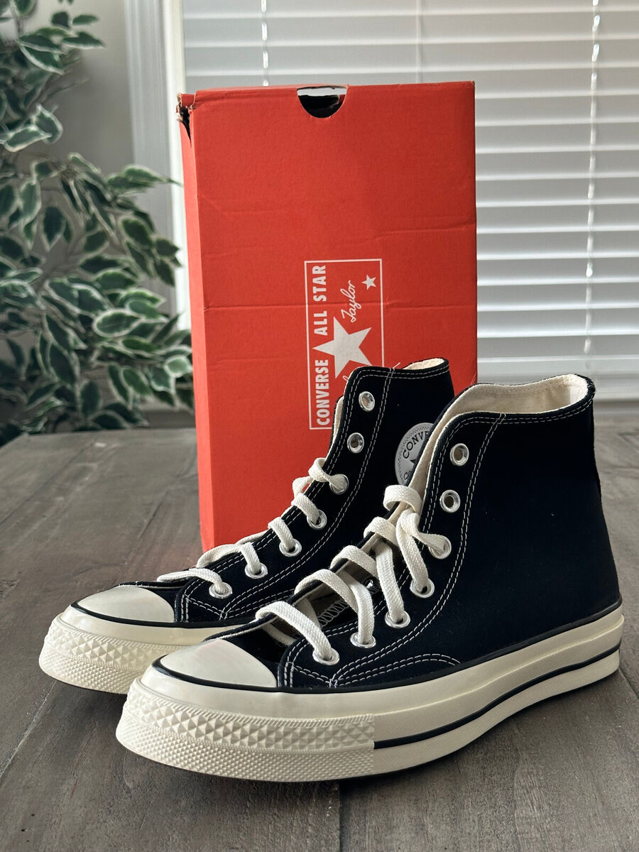 Converse - Chuck 70 Taylor 1970s Hi Black Canvas Unisex Size Converse - Chuck 70 Taylor 1970s Hi Black Canvas Unisex Size