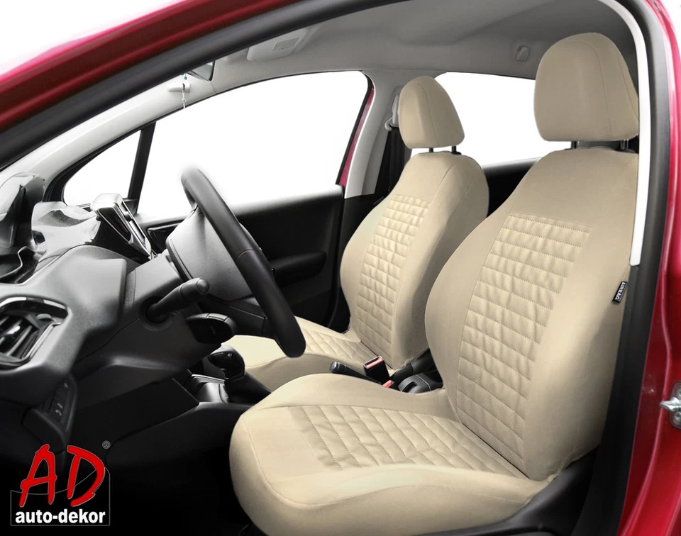 Housses Sièges Voiture Universelles Similicuir Compatibles Ford Fiesta Mk3 Mk4 - Photo 4/4