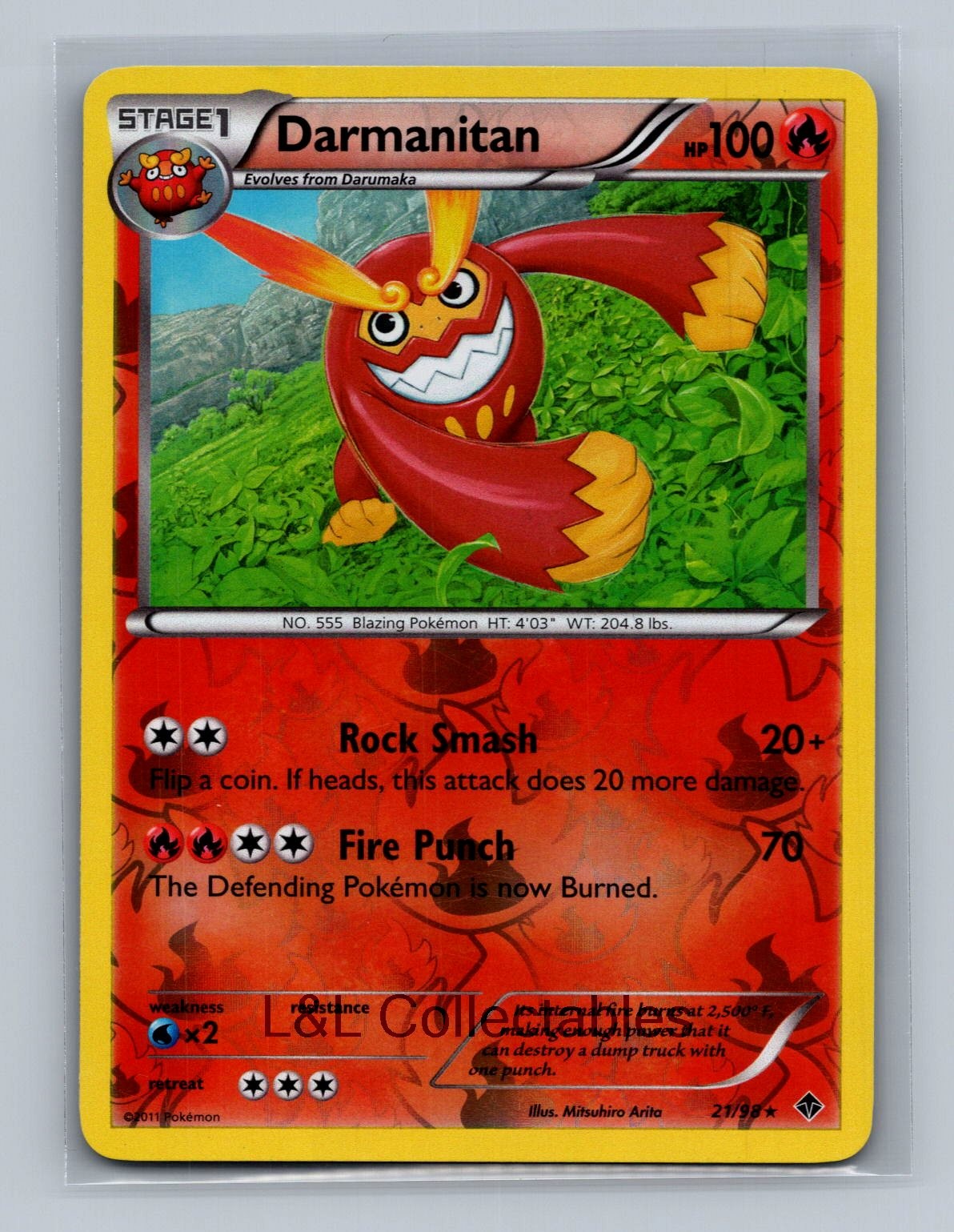 Darmanitan #21/98 Reverse Holo Emerging Powers