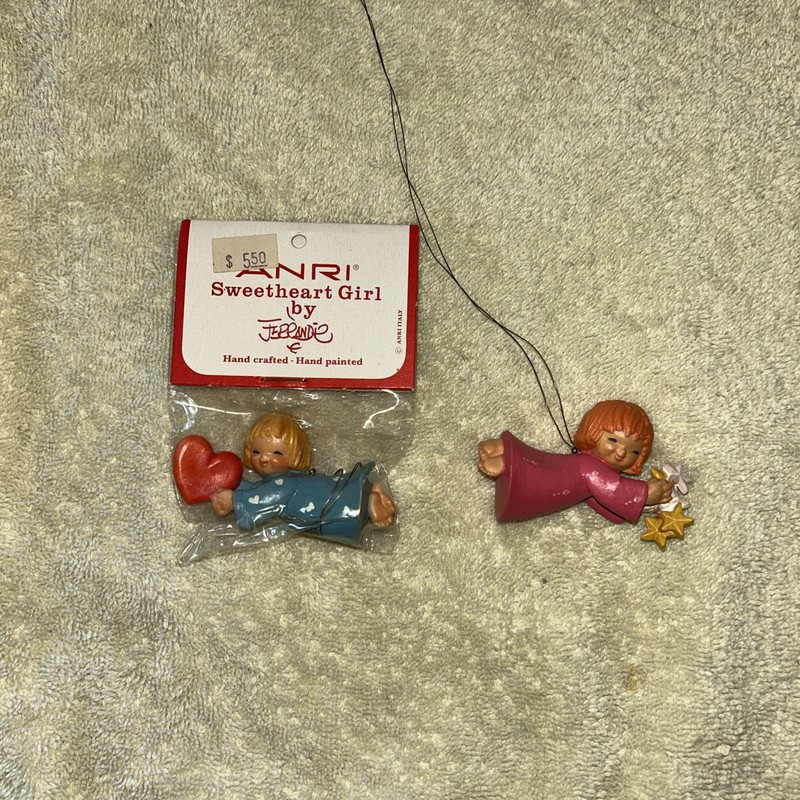 Anri Ferrandiz Flying Angels  Christmas Tree Ornaments Italy NEW