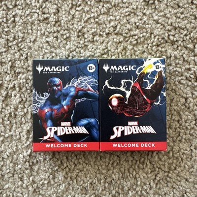 SDCC 2025 MTG x Spider Man Marvel Green Forest Blue Water Deck Card Magic 2 Pack