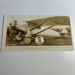 Vintage 1927 Charles Lindbergh Spirit Of St Louis Silver Gelatin Photo