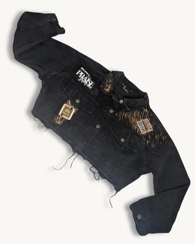 Women's Black Blazer Christian Faith Jacket Handmade Born to Praise