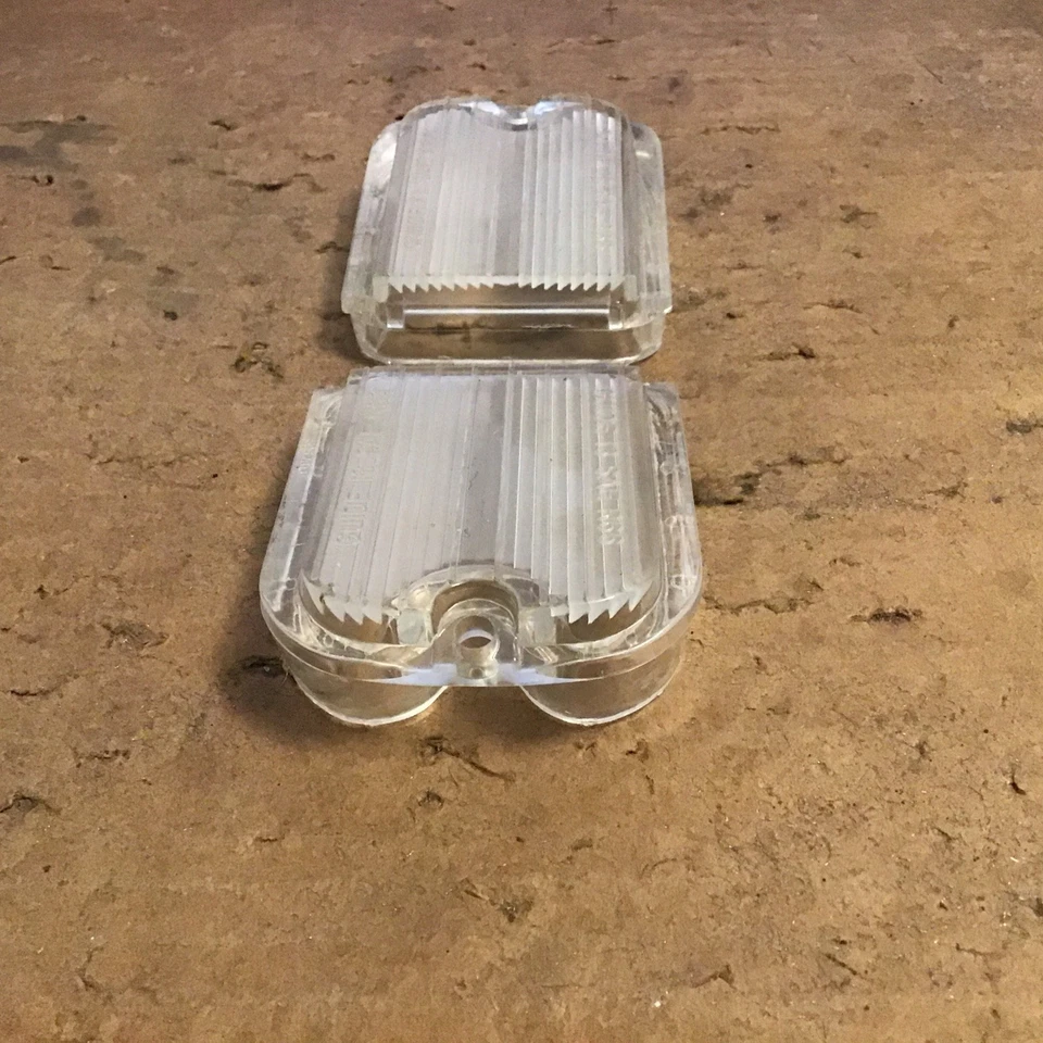 1966 Chevy Chevelle Backup Lenses OEM - Pair - GUIDE I3 SAE R66 - Image 3 of 4
