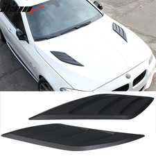 Universal Ikon Style 2pcs Car Air Flow Intake Hood Scoop Vent Bonnet Covers Abs
