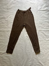 True Vintage 1950  s Brown Pants Side Zip 22  waist flaws