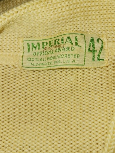 2 Vintage 1950s Campus Collegiate Varsity "M" Wool Cardigan Letterman Sweater - Picture 14 of 17