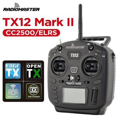 RADIOMASTER TX12 MK II RC-Sender 2.4G 16CH Funksteuerung ELRS OpenTX Hall Gimbal