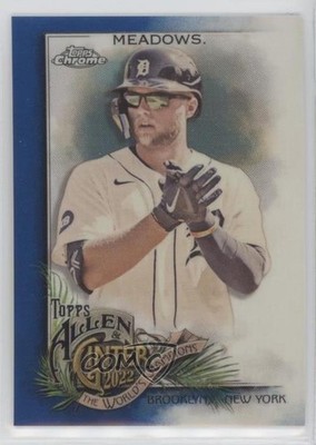 2022 Topps Allen & Ginter Chrome Blue Refractor 71/150 Austin Meadows #260 0m4q