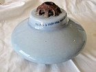 VTG 1920's Light Blue Porcelain Ceramic Suspension Disk Insulator High Voltage — photo 10