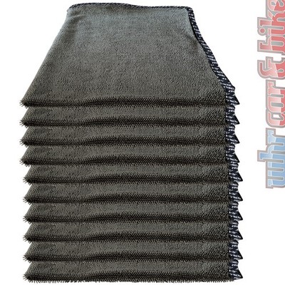 10 x Sonax microfibre dry cloth plus microfibre cloth 80x50cm 460GSM car care