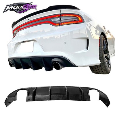 Fits 15-23 Dodge Charger SRT & Scat Pack MDP Style Rear Diffuser Valance Lip PU