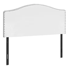 Bed Headboard Only Queen Size Bedroom Upholstered Pu Leather Look White