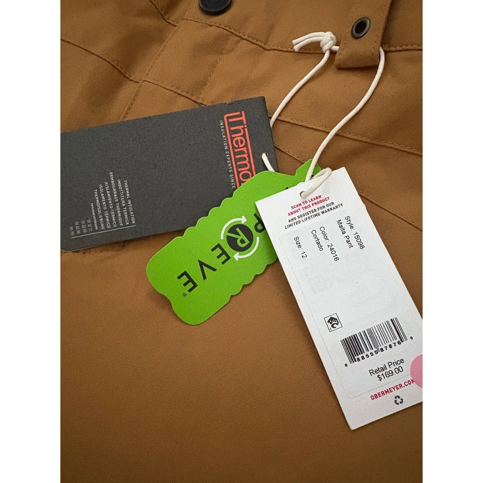 Pantalones de nieve Obermeyer Malta para mujer nuevos con etiquetas - talla 12 - tostados Foto 4 de 4