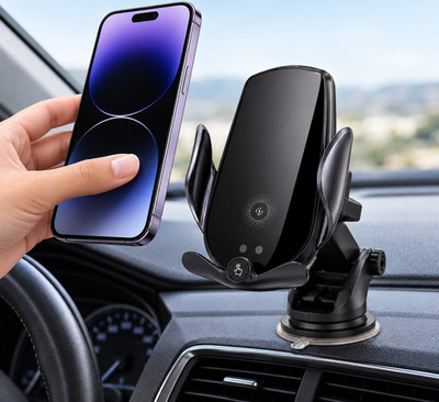 M3 Smart Sensor Wireless Car Charger Phone Mount Dashboard Air Vent Holder