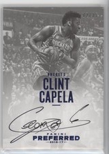 2016-17 Panini Preferred Auto Blue 12/25 Clint Capela #110 Auto 6fs
