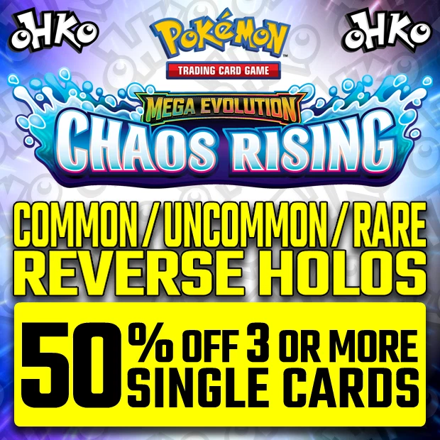 PRESALE POKEMON CHAOS RISING REVERSE HOLO COMMON / UNCOMMON / RARE SINGLE CARDS - Image 1 of 1