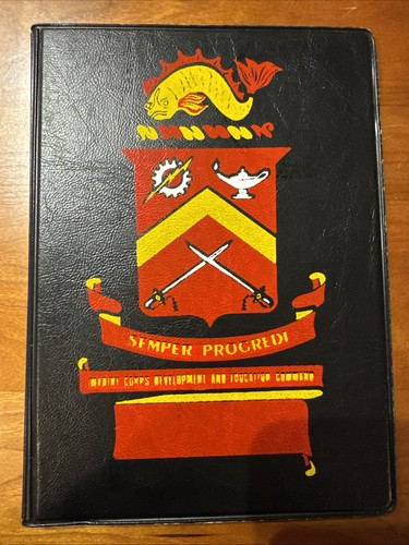 FREE SHIP! Marines Corps Development And Education Command Notepad Holder Folder