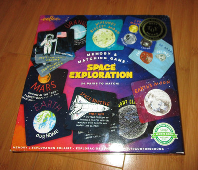 Eeboo Space Exploration Memory And Matching Game (2020) COMPLETE Planets Shuttle