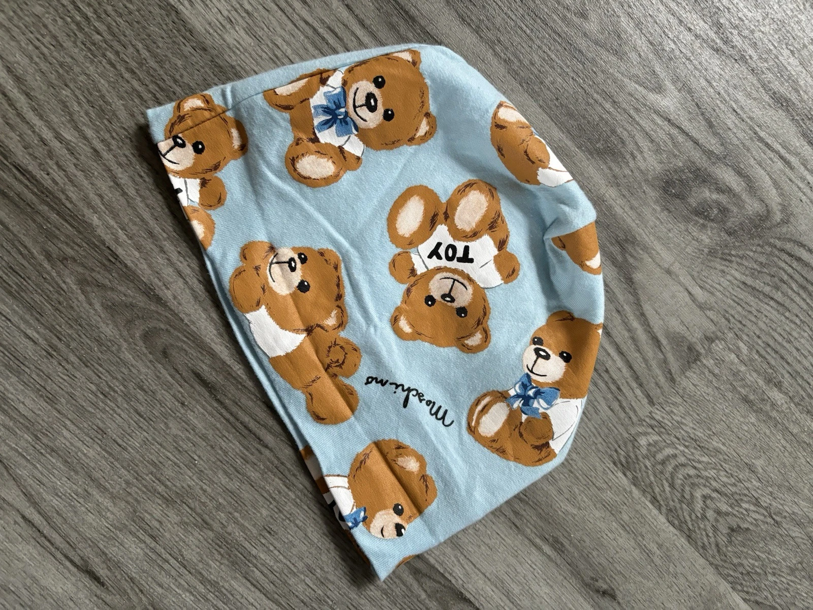 Baby Boys Moschino Hat Baby Blue Teddy Bears 0-3/6m Fit