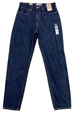 Levis 80s Mom Jeans Womens 30 32x30 Blue Dark Wash High Rise 100 Cotton Taper