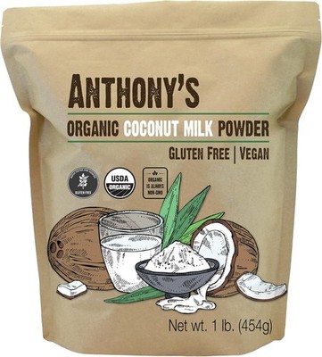 Vegan & Dairy, Gluten Free, 1 lb, Organic Coconut Milk Powder