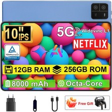 2026 Tablet 16GB RAM 256GB Tablet 8-Core 8000mAh 5G WiFi 10.1  Android15 Tablets