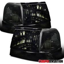 Fit 1998-2000 Ford Ranger Smoke Headlights+Corner Bumper Signal Lamps 98 99 00